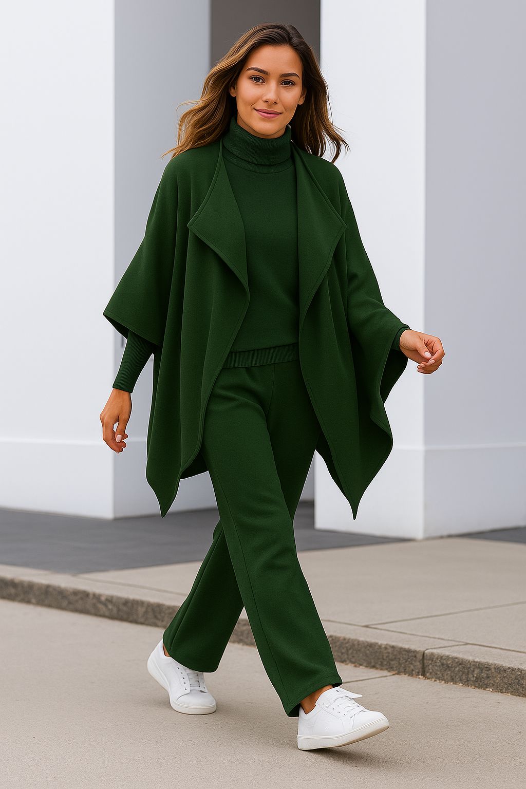 Lella | Strick-Set mit Strickjacke, Oberteil und Hose