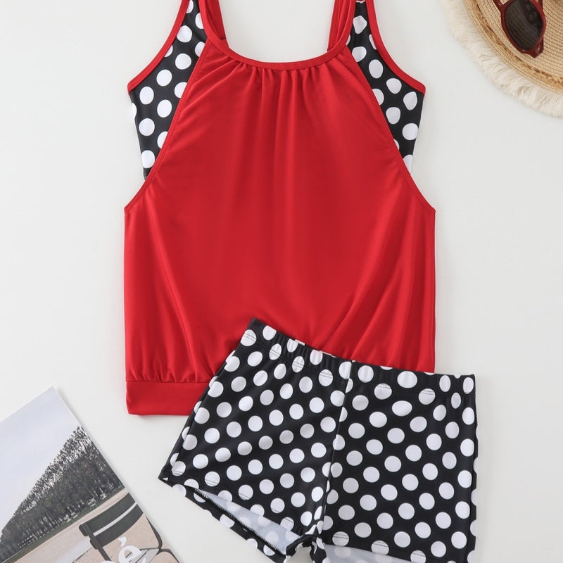 👙 Damski dwuczęściowy kostium kąpielowy w grochy