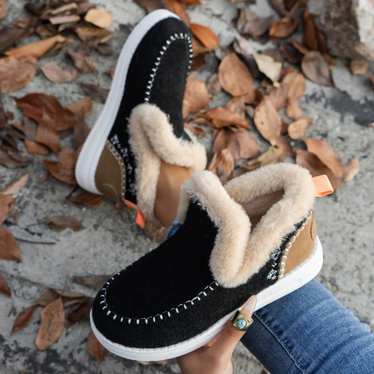 Noelia™ – Gefütterte Damen-Winterboots - Schwarz / 36