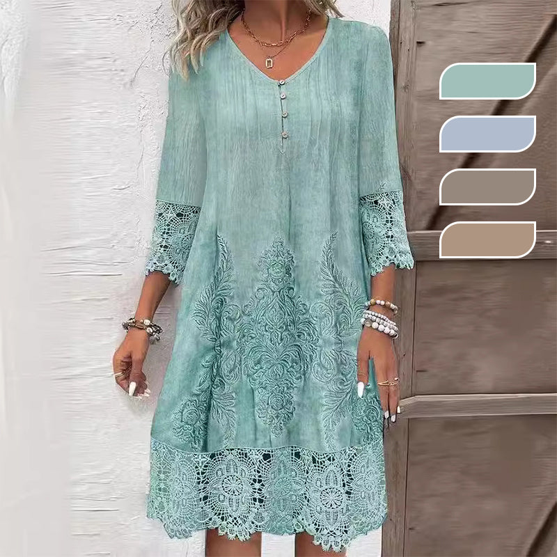 Aira | Farbige Spitzenkleid für den Sommer