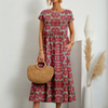 Esti | Florales Midikleid im böhmischen Stil