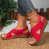 Verna | Orthopädische Ledersandalen mit Keilabsatz