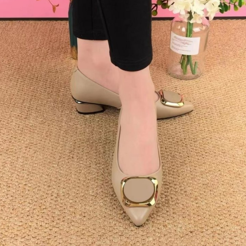 Kleo | Damen-Halbschuhe mit flacher spitzer Zehe