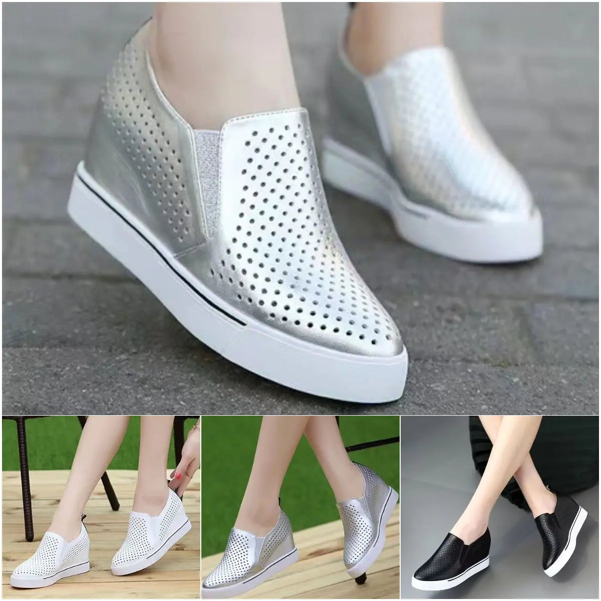Krizza | Weiche Leder-Schuhe mit stabiler, dicker Sohle für den Sommer