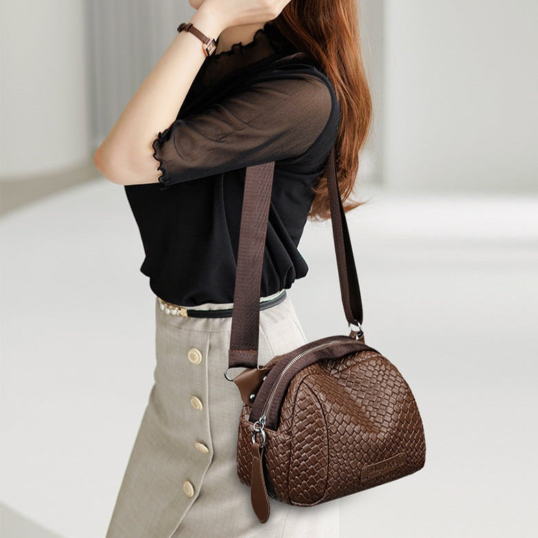 Fischer | Elegante Umhängetasche - Braun