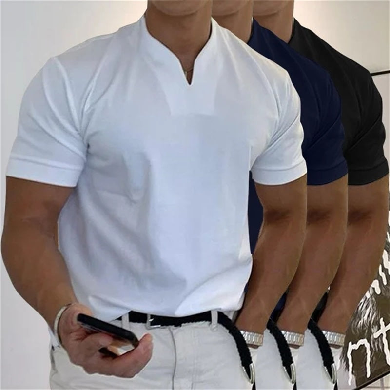 Axon | Kurzarm-Shirt mit V-Ausschnitt