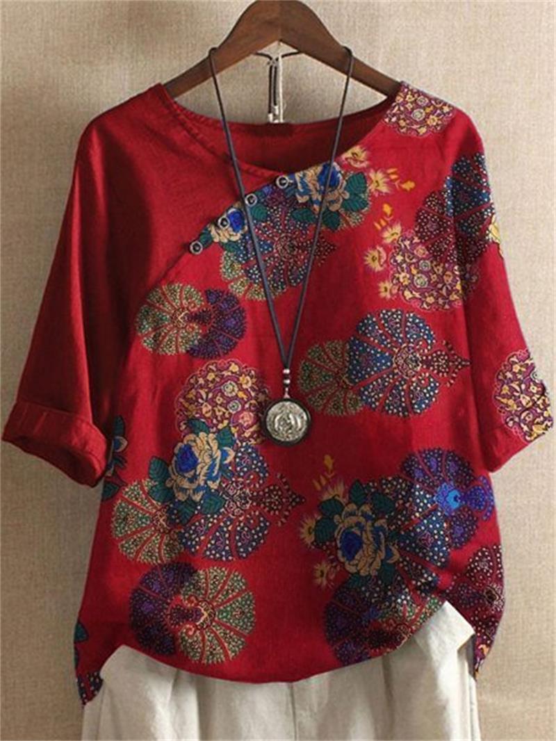 Vivienne | Feminines Kurzarmshirt mit Blumenmuster