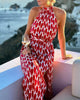 Roana | Neckholder-Maxikleid mit oberschenkelhohem Schlitz