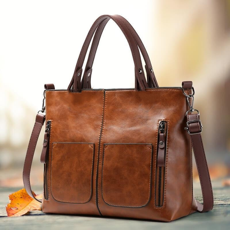 Johann | Stilvolle Damen Ledertasche im Vintage-Stil