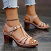 Lotus | Damen Sandalen mit Blockabsatz und Cut-Outs