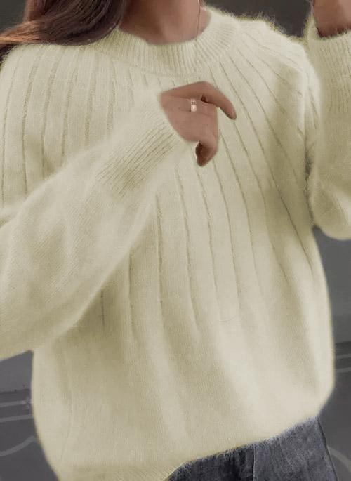 Lilly™ | Stylischer Flauschiger Pullover im modernen Design