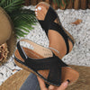 Verna | Orthopädische Ledersandalen mit Keilabsatz