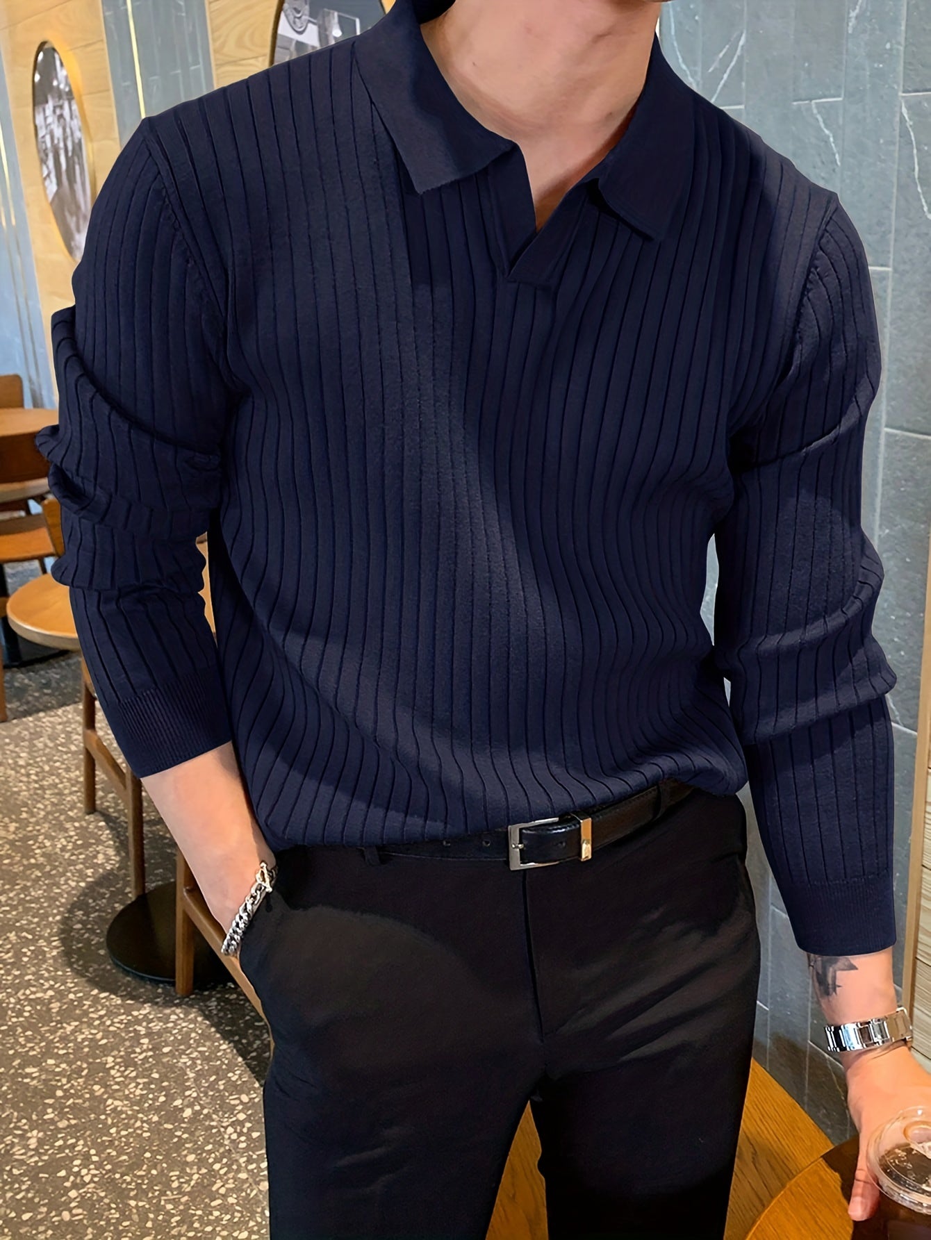 Nolan | Langärmliges Poloshirt Für Einen Trendigen Look