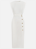 Nice | Einfarbiges Midikleid mit Knopfleiste