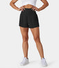 China | Sportliche Shorts mit hoher Taille und fließendem Oberstoff