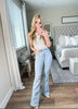 Cienna | Stretch-Jeans mit hoher Taille und weitem Bein
