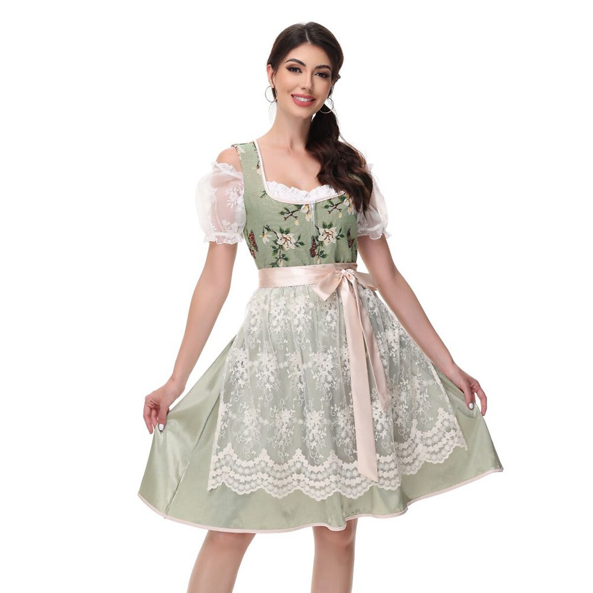 Traditionelles deutsches Damen-Dirndl Kostüm fürs Oktoberfest