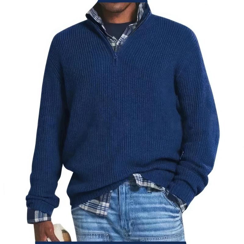 Chase | Herren-Strickpullover mit Reißverschluss