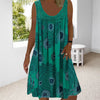 Grant | Ärmelloses Midi-Jochkleid mit Prints
