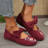 Nataly | modische flache Schuhe mit Schleifenakzent