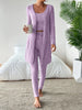 Chloe | Stilvolles 3-teiliges Set aus geripptem Strick