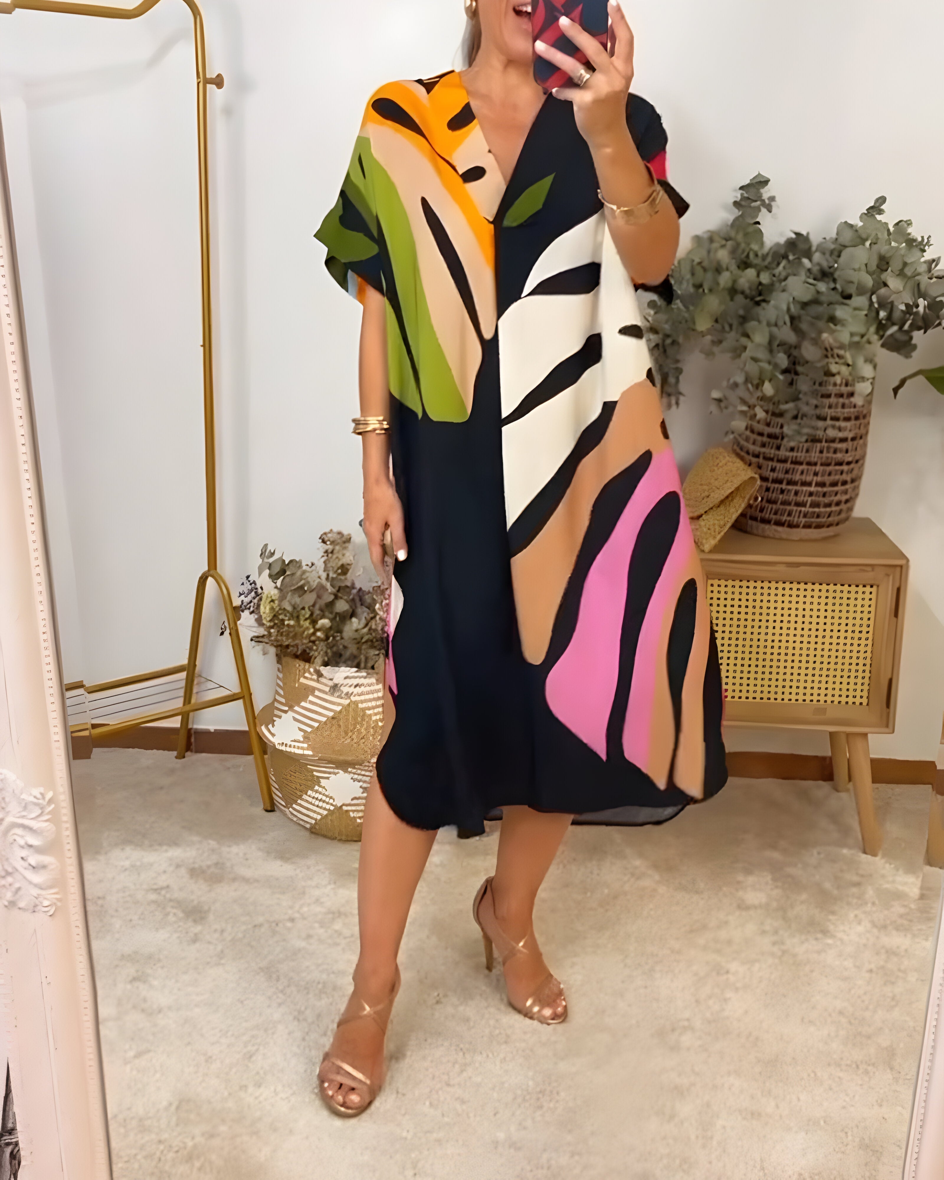 Jolie | trendiges farbiges Freizeitkleid für besondere Anlässe
