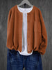 Gabbi™ - Strickjacke lässig da donna - Vest - Hellbraun / S