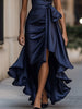 Ren | Satin-Halter-Rüschen-Kleid