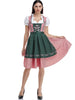Damen Olivgrünes Dirndl Kleid Oktoberfest