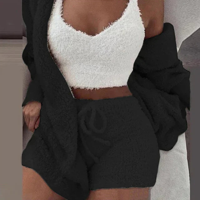 Aurora™ | Cozy Luxe Set - Apparel & Accessories - Schwarz / S