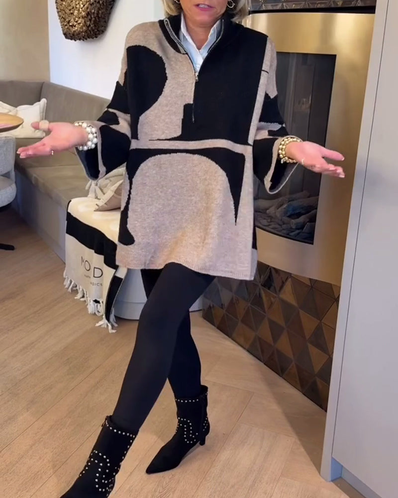 Lilva | Pullover mit Halbreißverschluss