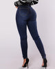 Violetta™ – High-Waist Jeans mit Doppelknopfleiste - Dunkelblau / S