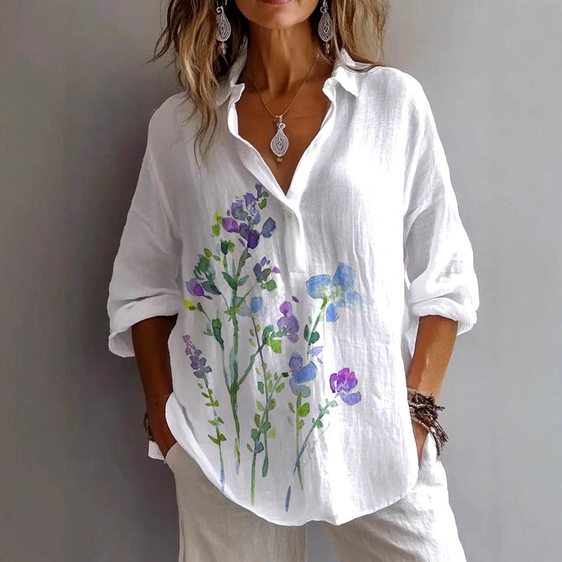 Courtney | stilvolle Bluse mit Blumendruck für den Alltag
