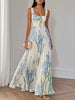 Wilma | Plissiertes Maxikleid mit Blumenmuster