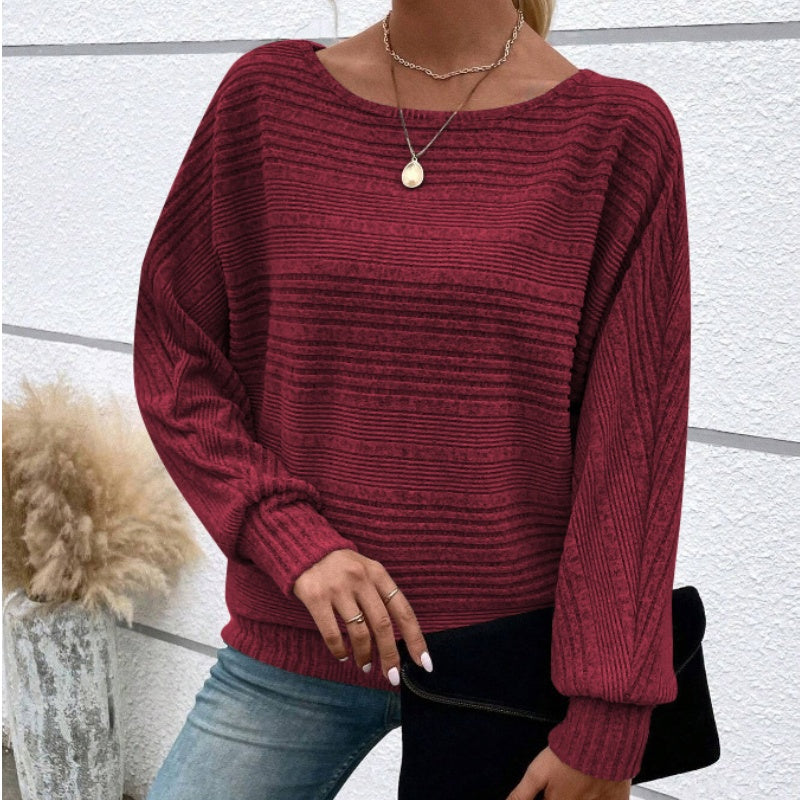 Yarisa | Gestreiftes Langarmshirt mit Rundhals