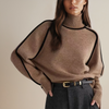 Valeria™ | Schicker Rollkragenpullover - Braun / S
