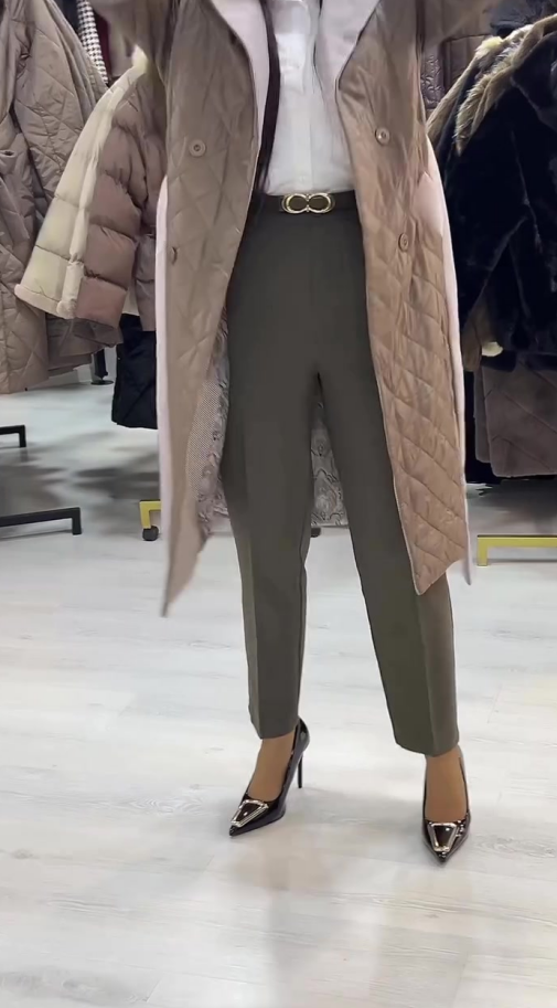 Elisabeth | Gesteppten Mantel in mittlerer Länge