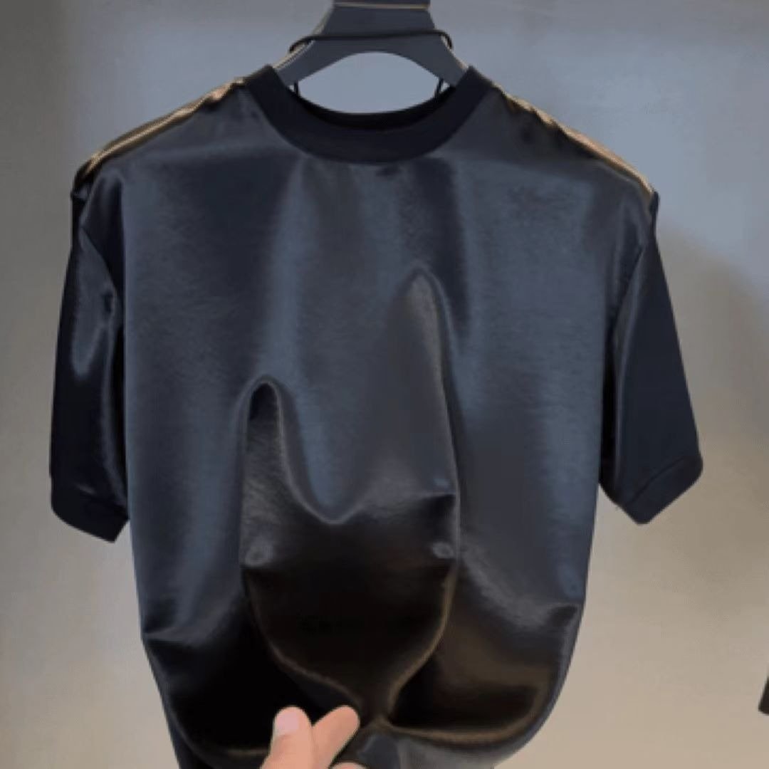 Rowell | elegantes Freizeit-Set aus seidigem T-Shirt und Shorts
