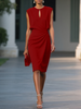 Nora | modisches Midikleid, figurbetonte Passform.