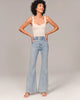 Cienna | Stretch-Jeans mit hoher Taille und weitem Bein