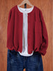 Gabbi™ - Strickjacke lässig da donna - Vest - Rot / S