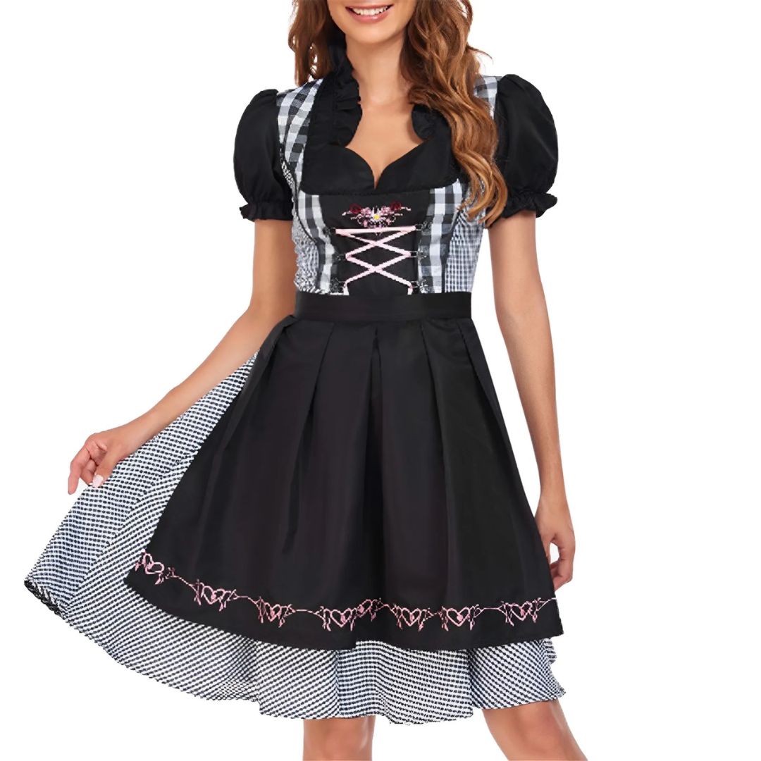 Klassisches karindlkleid mit stickereien perfekt fürs oktoberfest