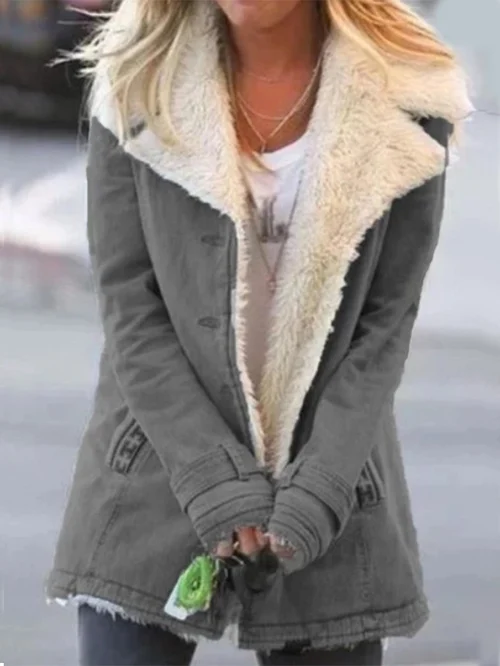 LUCY | BEQUEME JACKE - 2166-R - Grau / S