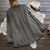 Samantha | Kariertes Oversize-Hemd aus Leinen