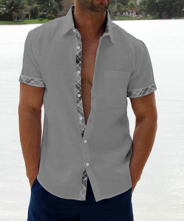 Harold | Herren Freizeithemd im Karo-Design mit Button-Down-Kragen