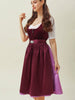 Frieda - Tracht für Damen - Long Dress - Kastanienbraun / S