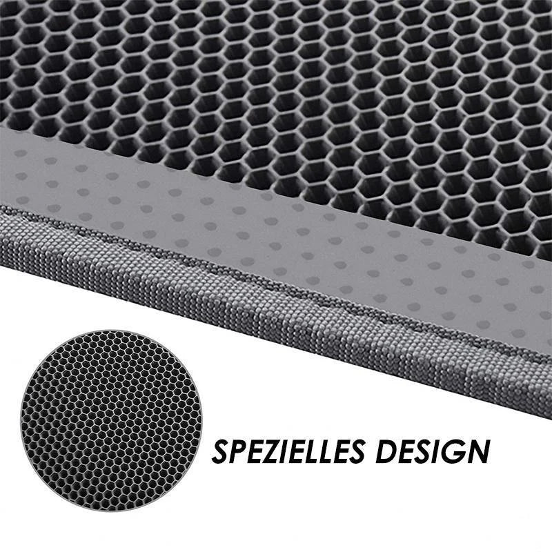 WabenMatte™ | Luxuriöse Waben-Katzenstreumatte | 50% RABATT HEUTE! - New Arrivals - Schwarz / S (30x30 cm)