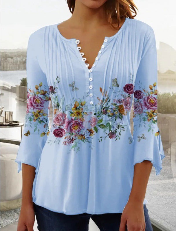 Macy™ | Bequemes Shirt für Damen mit modernem Print