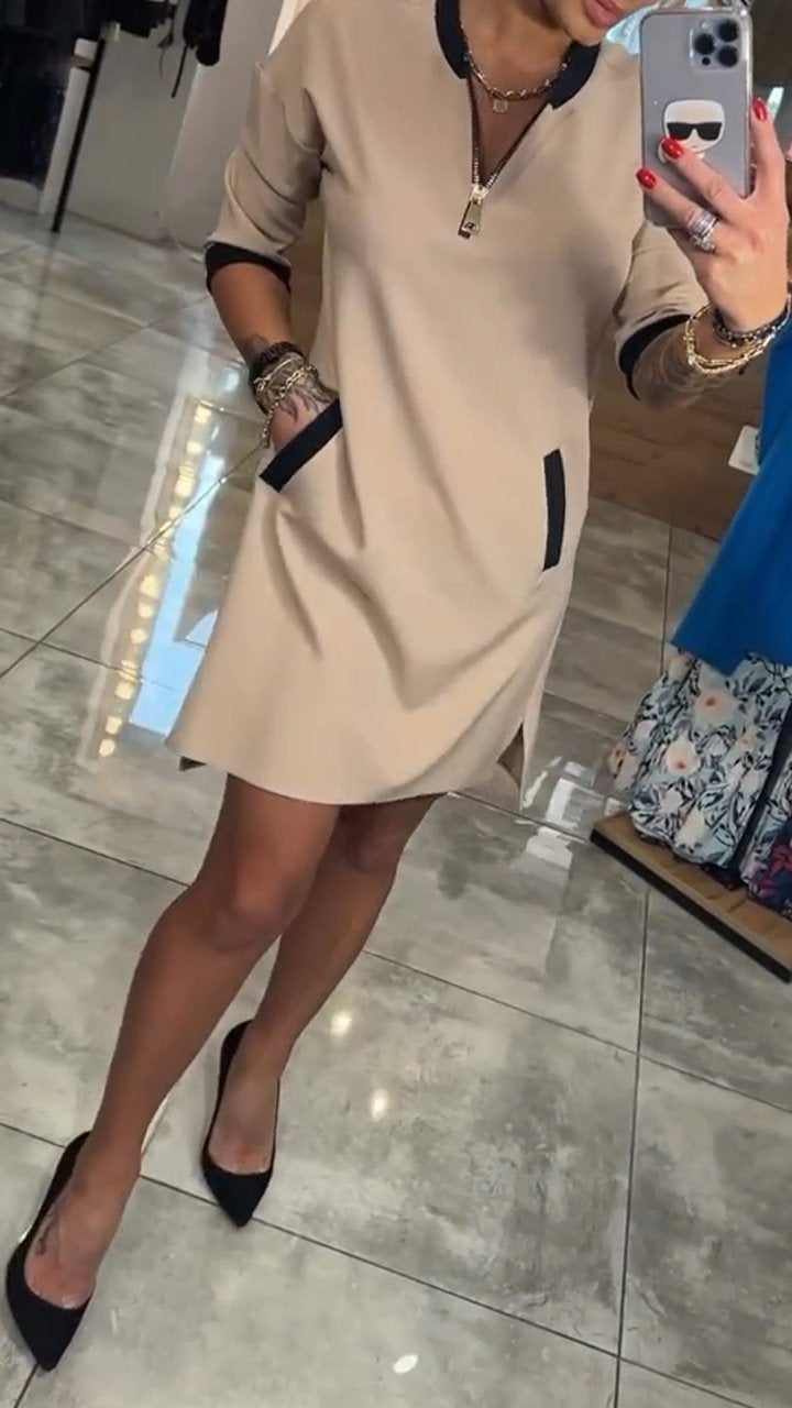 Tema | Modernes Mini-Kleid mit Reißverschluss