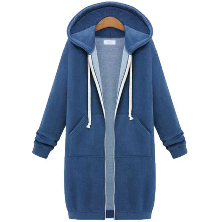 Madelyn | trendiger Damen-Hoodie, Reißverschluss und Komfort.
